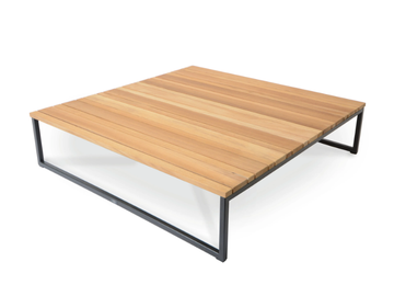 FLORA - Low square teak coffee table by Fischer Möbel - view 3